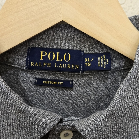 Polo by Ralph Lauren Men's Gray Polo Shirt Size XLarge - Picture 4 of 9